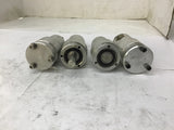 Shafts With Bases 1-3/4" Shaft Length x 1/8" Key W x 1/2" OD Lot Of 4