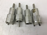 Shafts With Bases 1-3/4" Shaft Length x 1/8" Key W x 1/2" OD Lot Of 4