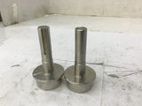 Extra Long Stub Nose Shaft With Base 2-3/4" L x 5/8" OD x 3/16" Key W Lot Of 2