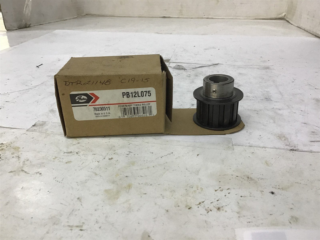 Gates PB12L075 3/4" Belt W ID 5/8" Timing Pulley
