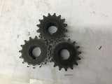 Martin 35BS16HT 16 Teeth x 3/4" Bore Sprocket Lot Of 3