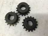 Martin 35BS16HT 16 Teeth x 3/4" Bore Sprocket Lot Of 3