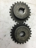 Martin 35BS24HT Sprocket 3/4" Bore 24 Teeth Lot Of 2