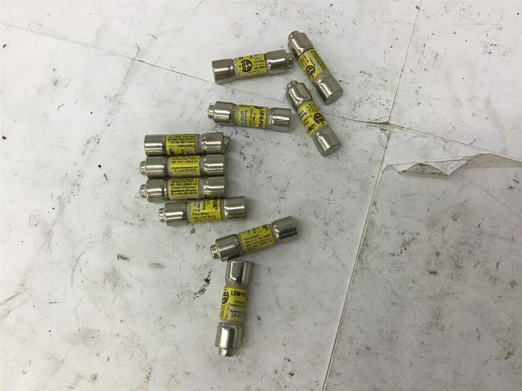 Bussmann Low peak CC-1/2 1/2 A Fuse Lot Of 10