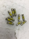 Bussmann Low peak CC-1/2 1/2 A Fuse Lot Of 10