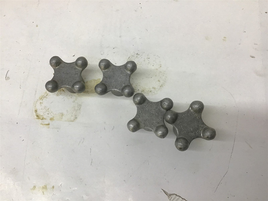 Jergens HK2250 4 Point Cast Aluminum Knobs 1/2" Lot Of 4