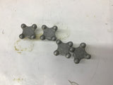 Jergens HK2250 4 Point Cast Aluminum Knobs 1/2" Lot Of 4