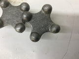 Jergens HK2250 4 Point Cast Aluminum Knobs 1/2" Lot Of 4