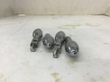 Lever Knobs 1/4" Screw OD x 3-1/2" L Lot Of 4