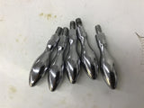 Lever Knobs 1/4" Screw OD x 3-1/2" L Lot Of 5
