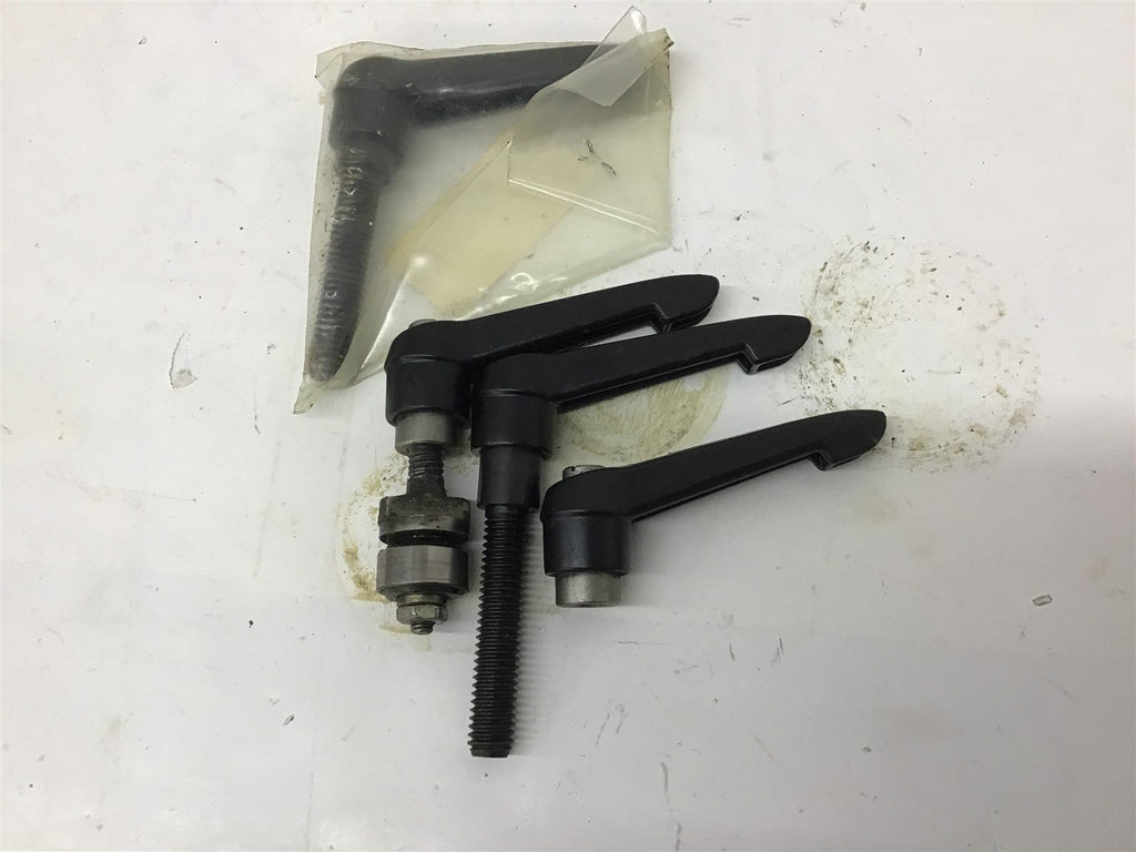 Black Adjusting Knobs 3" L x 1/4" Screw Lot Of 4