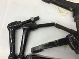 Black Adjusting Lever Handles Metal 3 3-1/2" L x 3/8x16 Threads Lot Of 6
