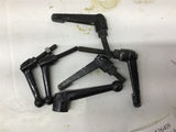 Black Adjusting Lever Handles Metal 3 3-1/2" L x 3/8x16 Threads Lot Of 6