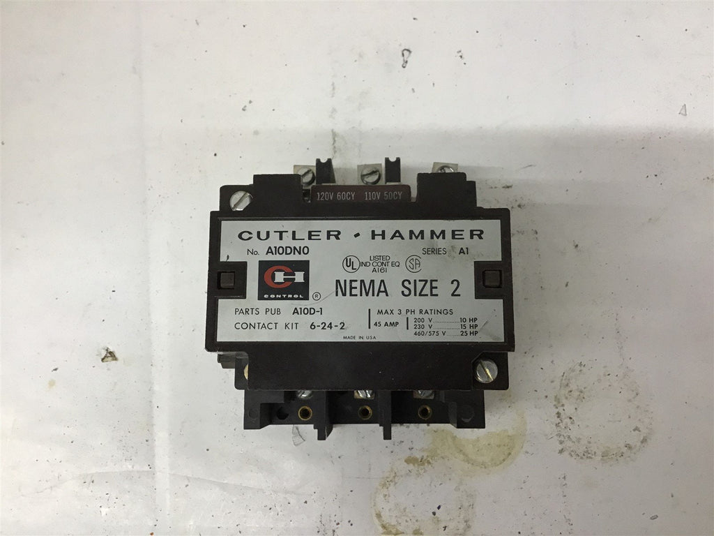 Cutler Hammer A10DN0 Starter Size 2 120V Coil