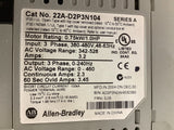 Allen-Bradley 22A-D2P3N104 AC Drive 1 HP 460 volts