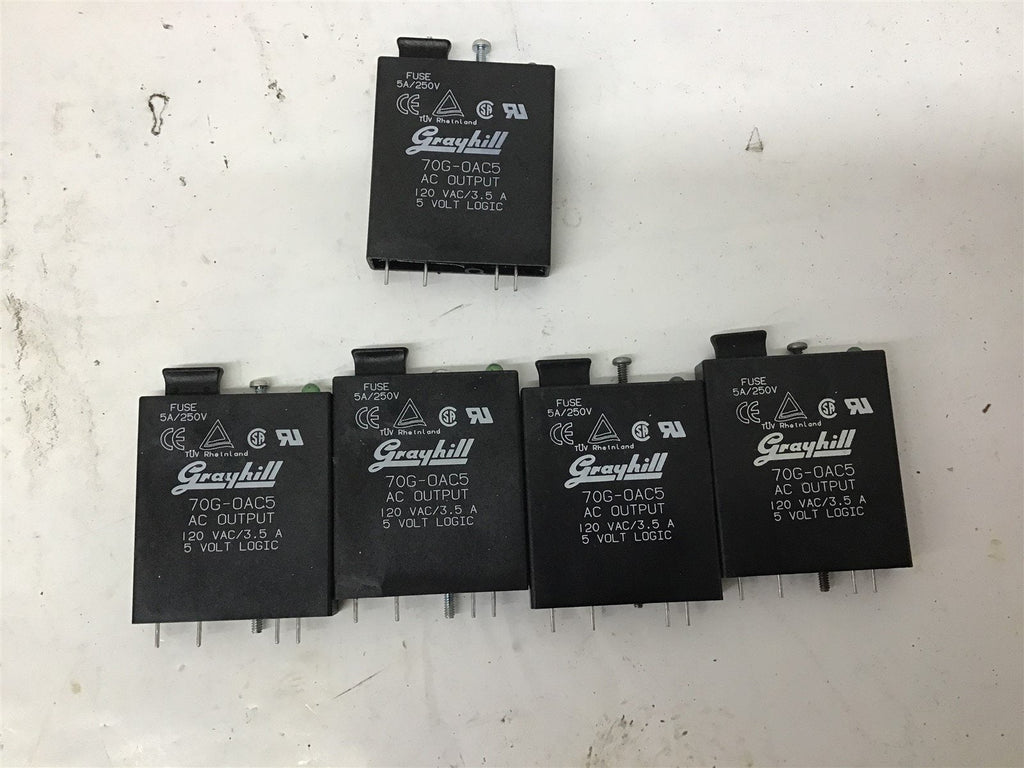 Grayhill 70G-OAC5 Input Module 5 V 120VAC 3.5A Lot Of 5