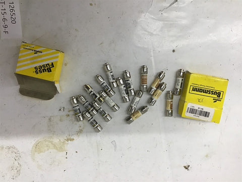 Buss KTK-R-6 6A Fuse Lot Of 17