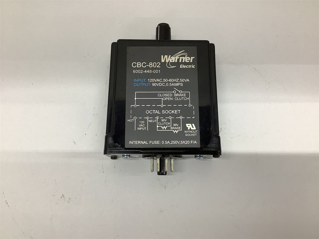 Warner CBC-802 Relay 90 VDC Output