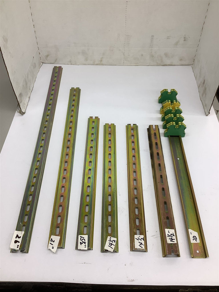 Varies Sizes Of Din Rail Lot Of 7