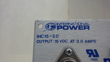 INTERNATIONAL IHC15-3.0 POWER SUPPLY, OUTPUT: 15VDC AT 3.0AMPS