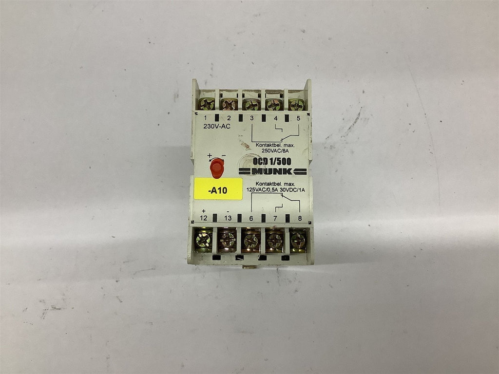 Munk OCD1/500 NSRO 230 Vac 125 VAC @ 5 Amp