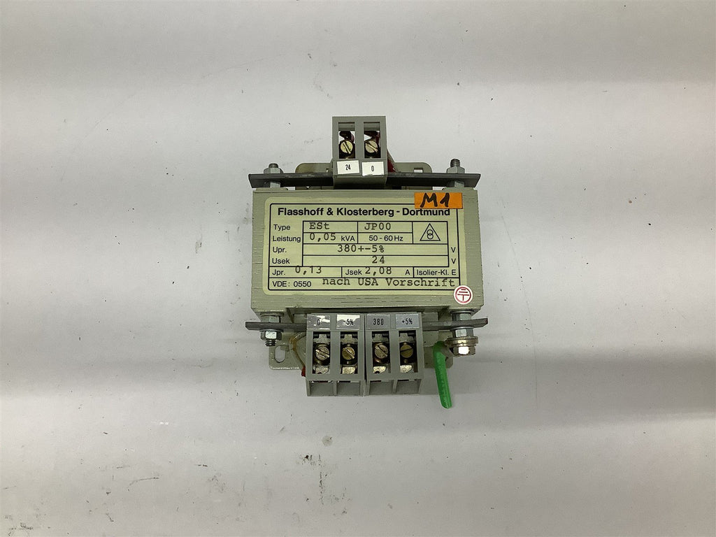 Flasshoff & Klosterberg 0.5 KVA Transformer 380 Volt 24 Volt