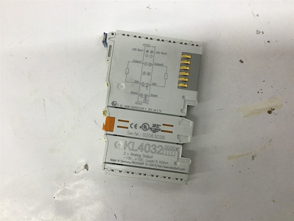 Beckhoff KL4032 10V +10V Terminal Block