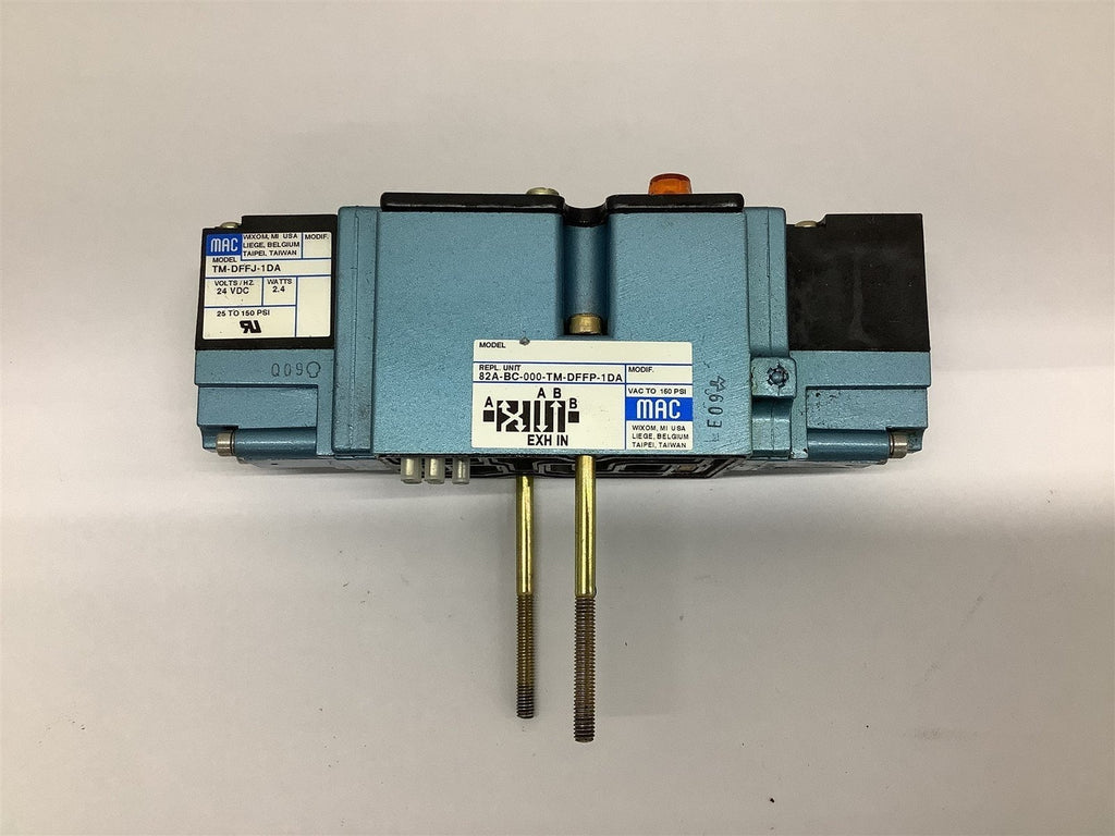 Mac 82A-EC-000-TM-DFFP-1DA solenoid Valve TM-DFFJ-1DA 24 Vdc 2.4 Watts 150 PSI