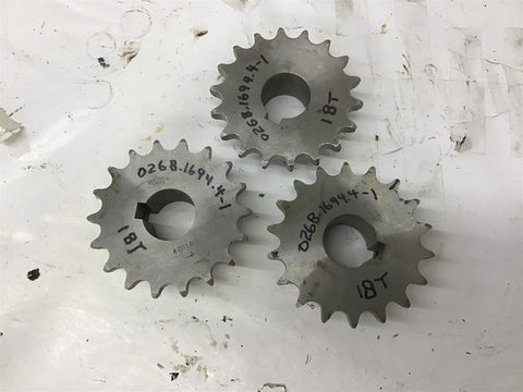 Ametric 42B18 18 Teeth 15/16 Bore Sprocket Lot Of 3