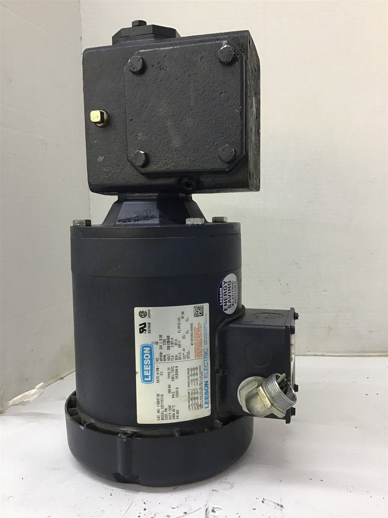 Leeson 110047.00 3/4 Hp AC Gear Motor 208-230/460 volts 1800 rpm 7.5:1 Ratio