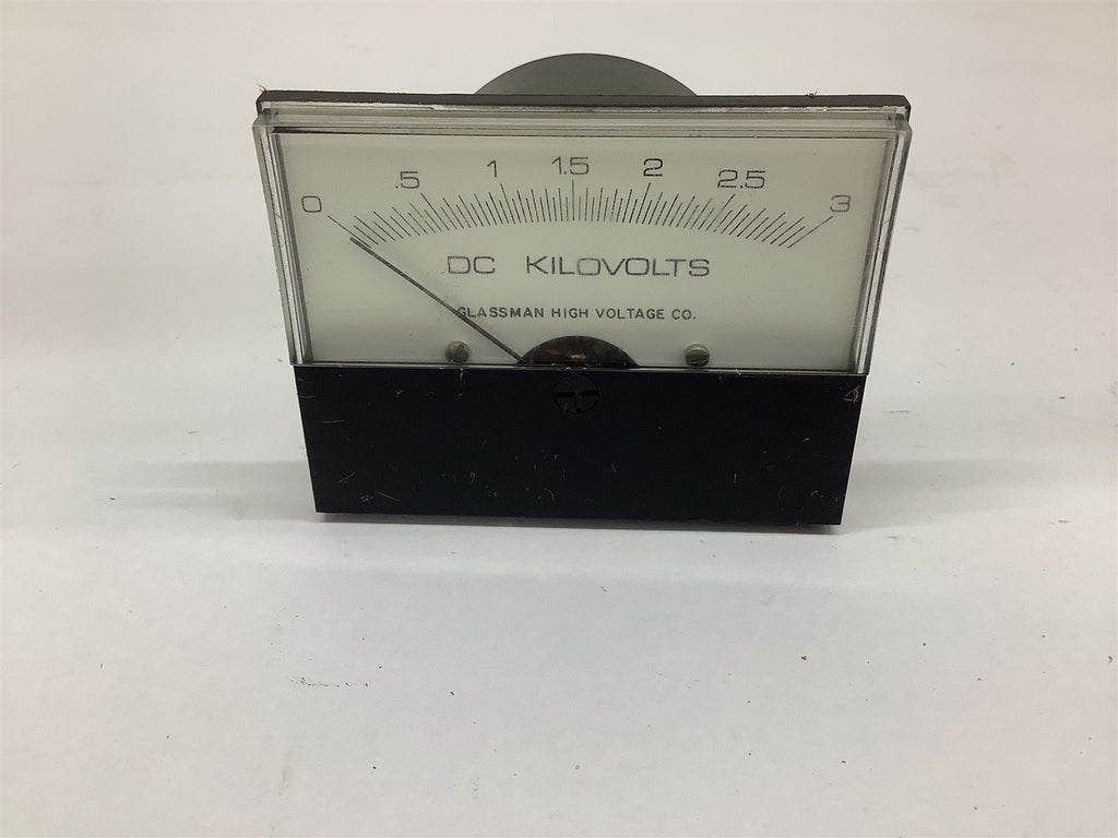 Glassman 0-3 Dc Kilovolts Panel Meter