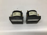 Simpson 2122 0-10 DC Amperes Panel meter Lot Of 2