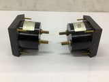 Simpson 2122 0-10 DC Amperes Panel meter Lot Of 2