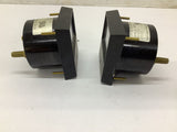 Simpson 2122 0-10 DC Amperes Panel meter Lot Of 2