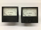 Simpson 2122 0-10 DC Amperes Panel meter Lot Of 2