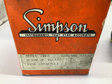 Simpson 2122 Panel Meter 0-100 DC volts