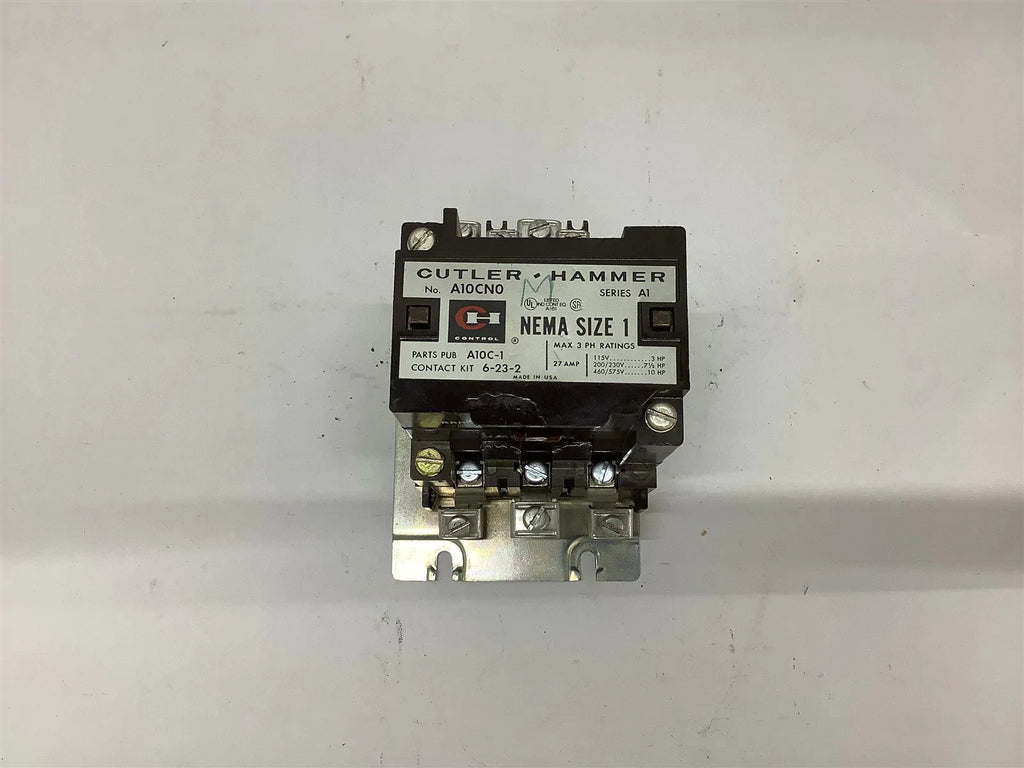 Cutler-Hammer A10C-1 Starter Nema size 1 27 Amp 460 V @ 10 HP 120 volt coil