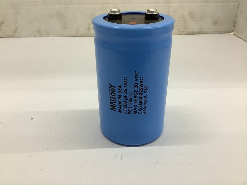 Mallory CGS653U025W4C Capacitor 65,000 UF 25 VDC