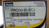 Lot Of 19, Parker Pro50-30-Scj Fulflo Probond Filter Cartridge