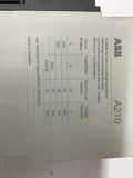 ABB A210-30 3 POLE 480 V @ 150 HP 110-120 V COIL Contactor