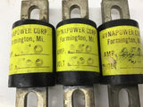 Dynacorp 350A 500V Fuses Fuse Lot Of 3