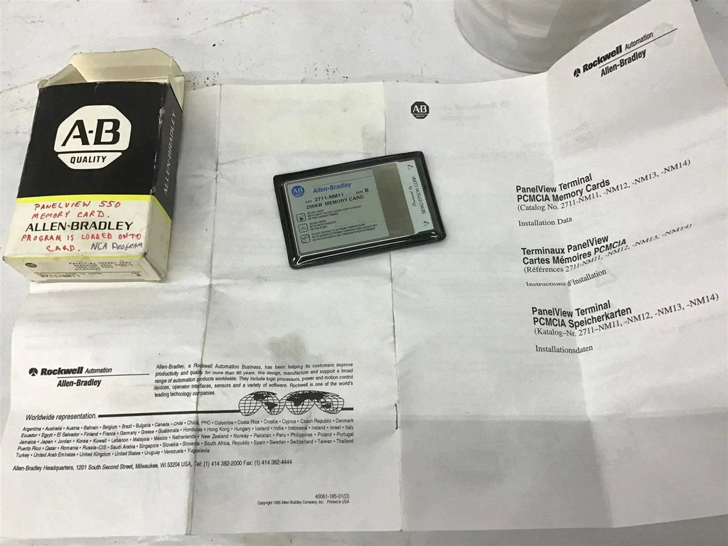 Allen Bradley 2711-NM11 Panel View Memory Card