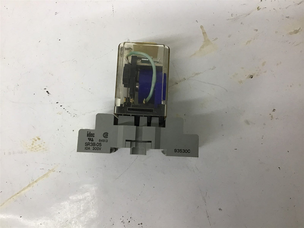 Deltrol 166 DPDT 24VDC 10 Amp Relay with Base