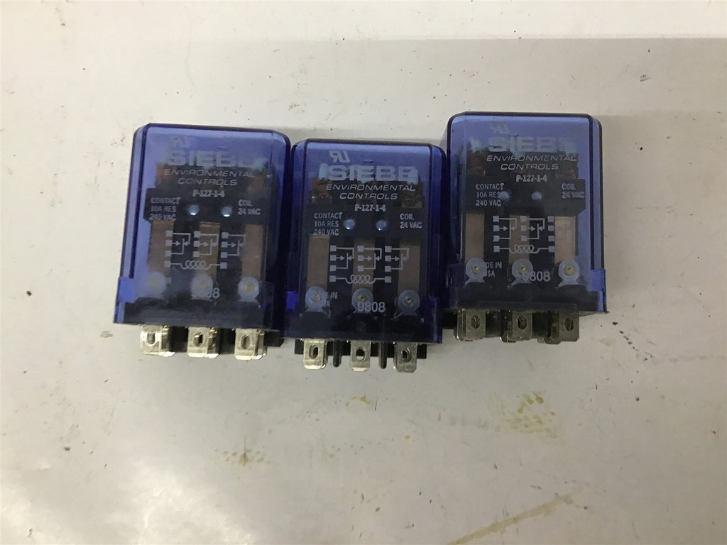 Siebe P-127-1-4 24 VAC Relay Lot Of 3