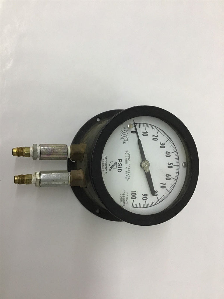 Ashcroft Differential Pressure Bronze Tube Brass Socket 0100 PSID