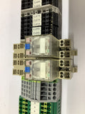 Assorted lot of 122 Terminal Block Mounted on Din Rail