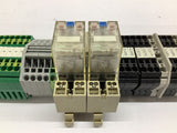 Assorted lot of 122 Terminal Block Mounted on Din Rail