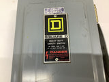 Square D HU361AWK Single Throw Non Fusible Safety Switch 30 Amp 600 Volts