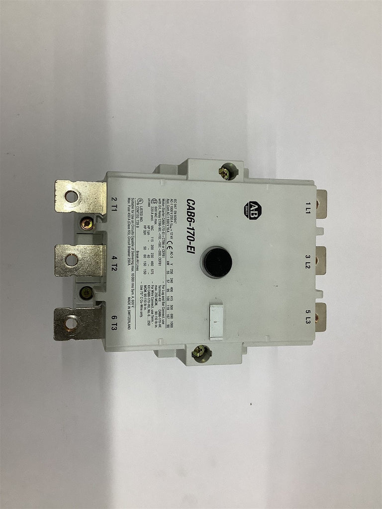 Allen-Bradley CAB6-170-El Contactor 460 Volt @ 150 HP 110..130 Volt Coil