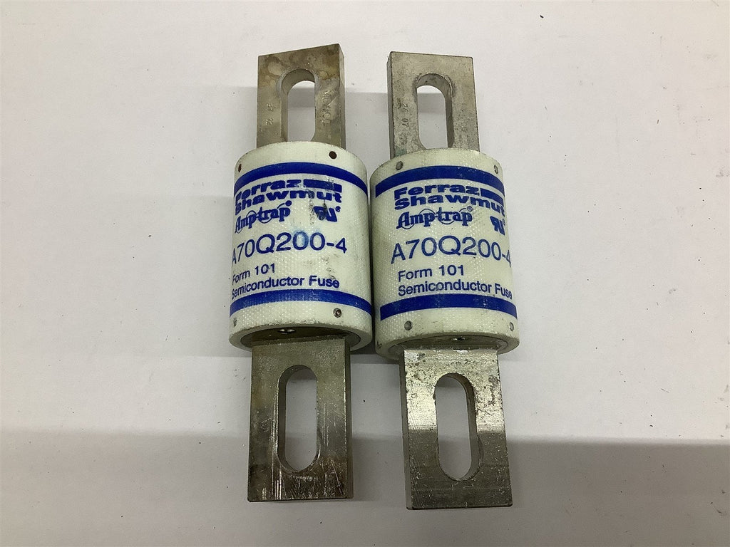 Ferraz Shawmut Amptrap A70Q200-4 Semiconductor Fuse 200 Amp Lot Of 2